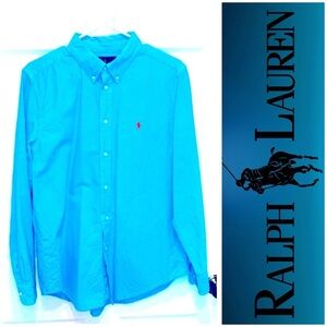 Men's Aqua Blue Polo Shirt 18-20